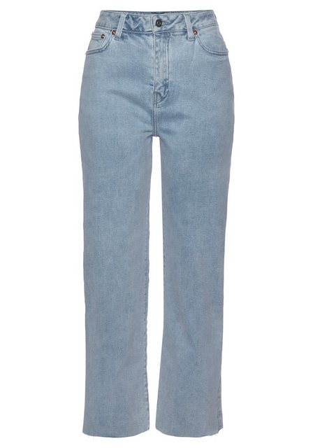 Buffalo Weite Jeans mit leicht ausgefranstem Beinabschluss, Culotte Jeans i günstig online kaufen