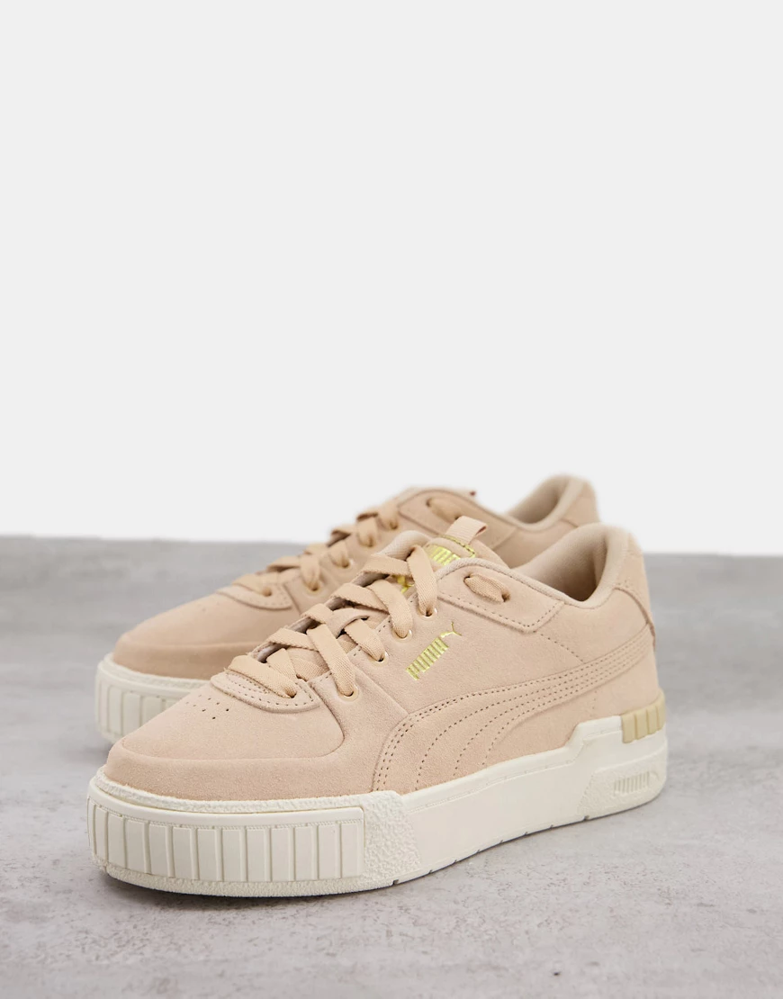 Puma – Cali Sport – Sneaker in Ton-in-Ton-Beige-Rosa günstig online kaufen