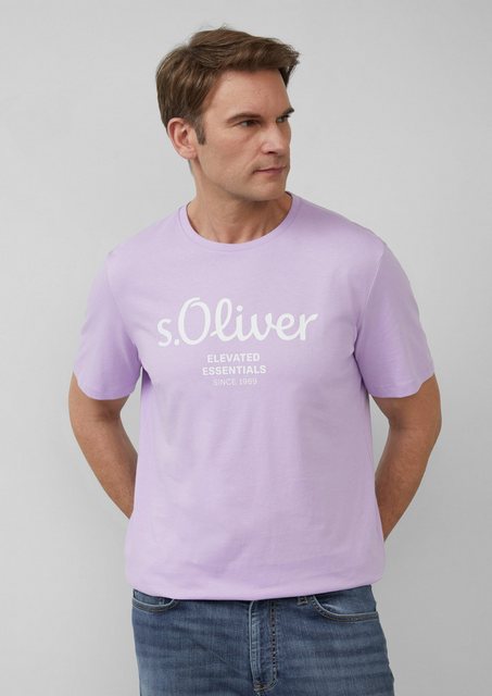 s.Oliver Kurzarmshirt T-Shirt mit Logo-Print günstig online kaufen