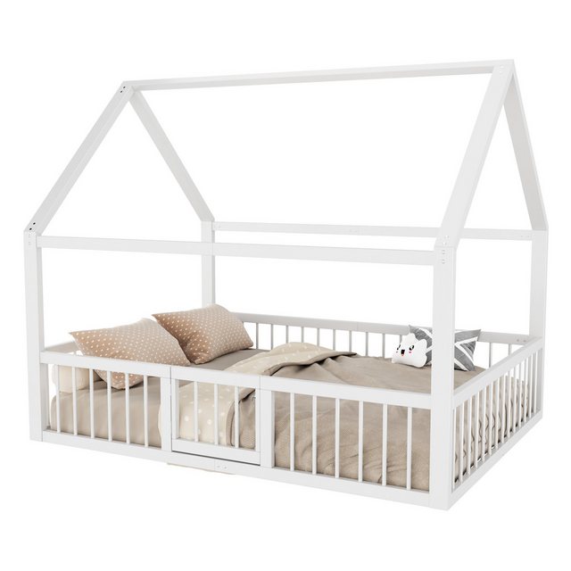 Gotagee Metallbett Hausbett Flachbett Eisenbett Kinderbett Einzelbett Brüst günstig online kaufen