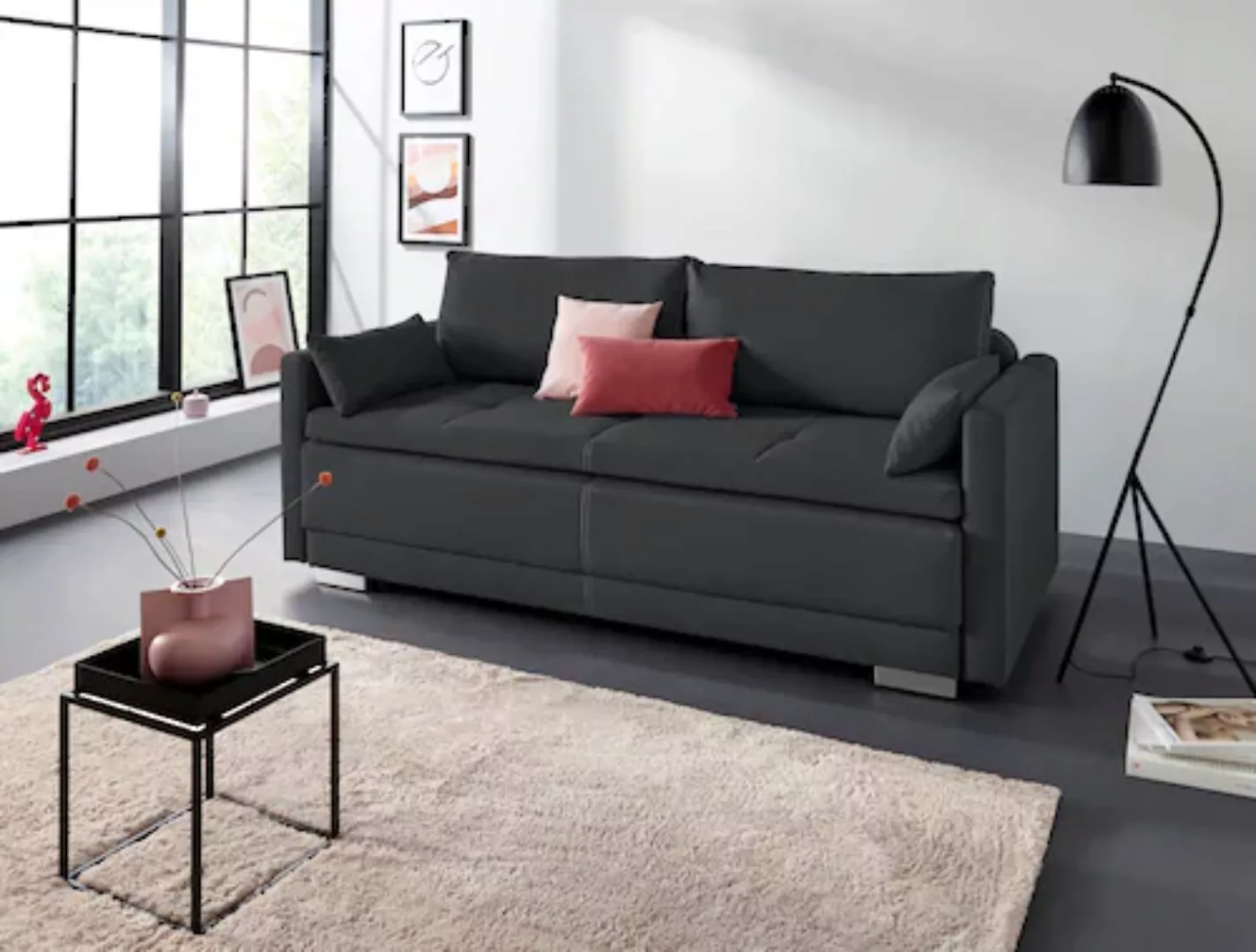 INOSIGN Schlafsofa "Berlin", mit Boxspringaufbau, Bettfunktion & Bettkasten günstig online kaufen