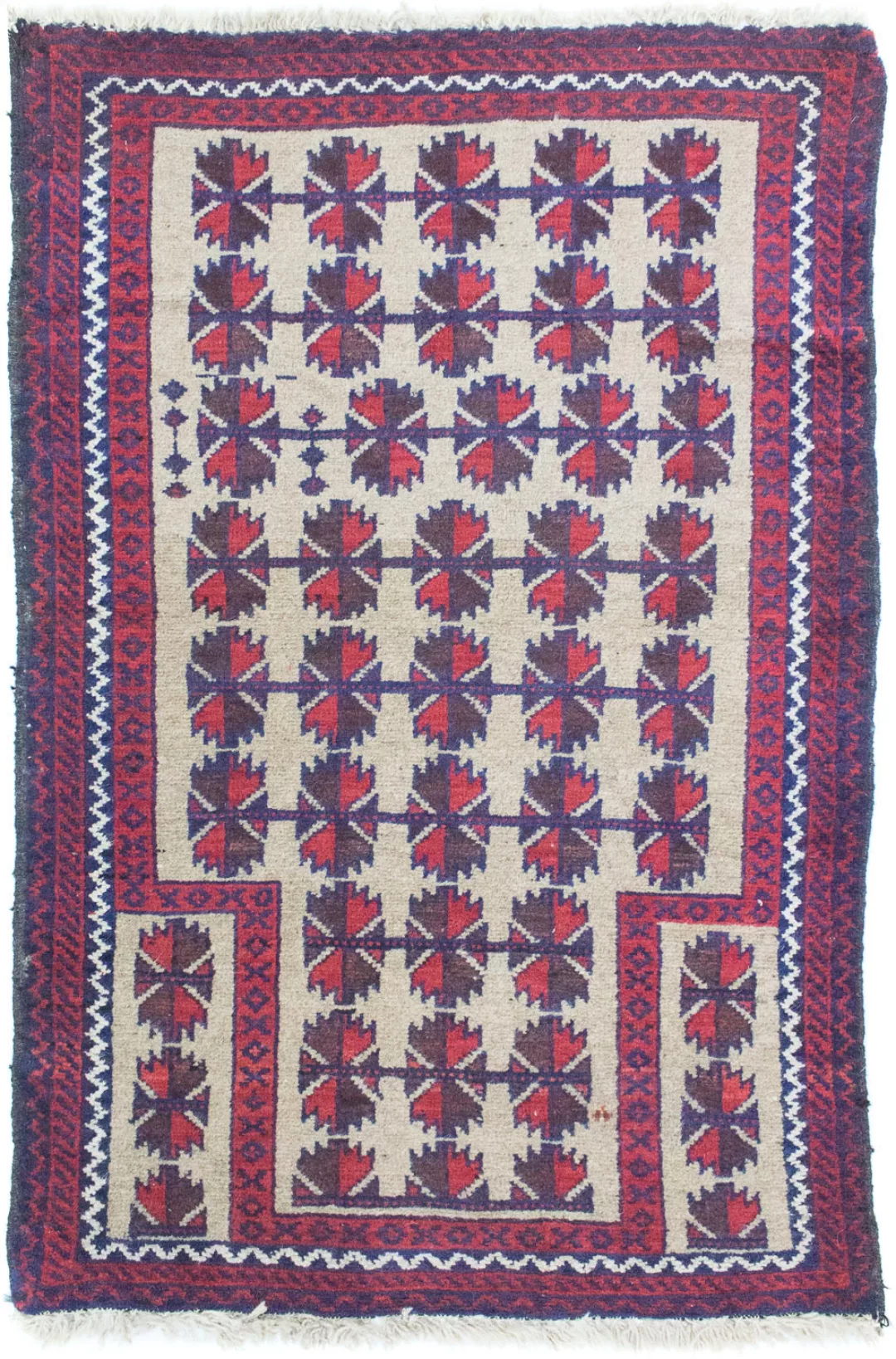 morgenland Wollteppich »Belutsch Teppich handgeknüpft beige«, rechteckig, h günstig online kaufen
