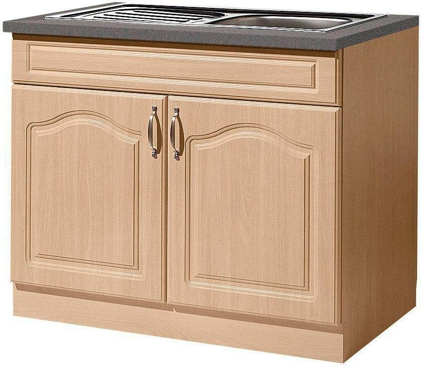 wiho Küchen Spülenschrank "Linz", 100 cm breit, in Landhaus-Optik günstig online kaufen