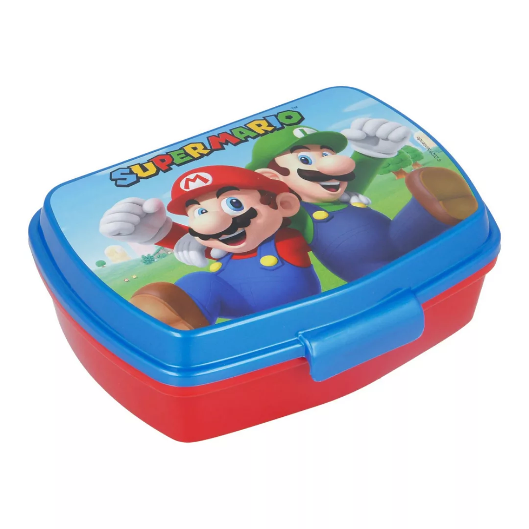Brotdose Für Sandwiches Super Mario Kunststoff Rot Blau (17 X 5.6 X 13.3 Cm günstig online kaufen