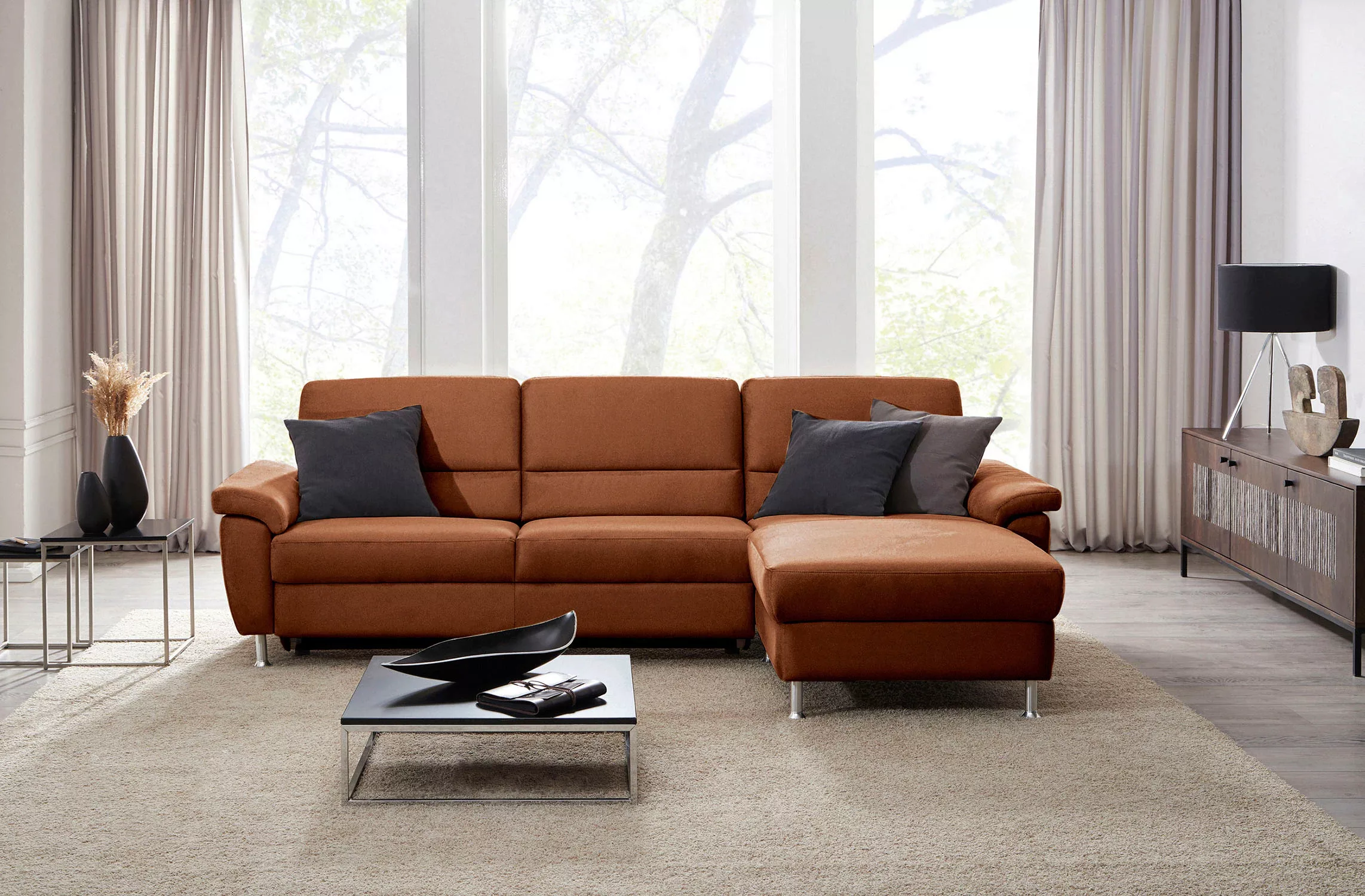 CALIZZA INTERIORS Ecksofa »Onyx L-Form«, Recamiere links oder rechts, wahlw günstig online kaufen