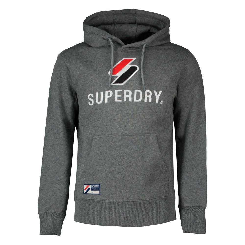 Superdry Code Logo Apq2 Kapuzenpullover L Dark Charcoal Marl günstig online kaufen