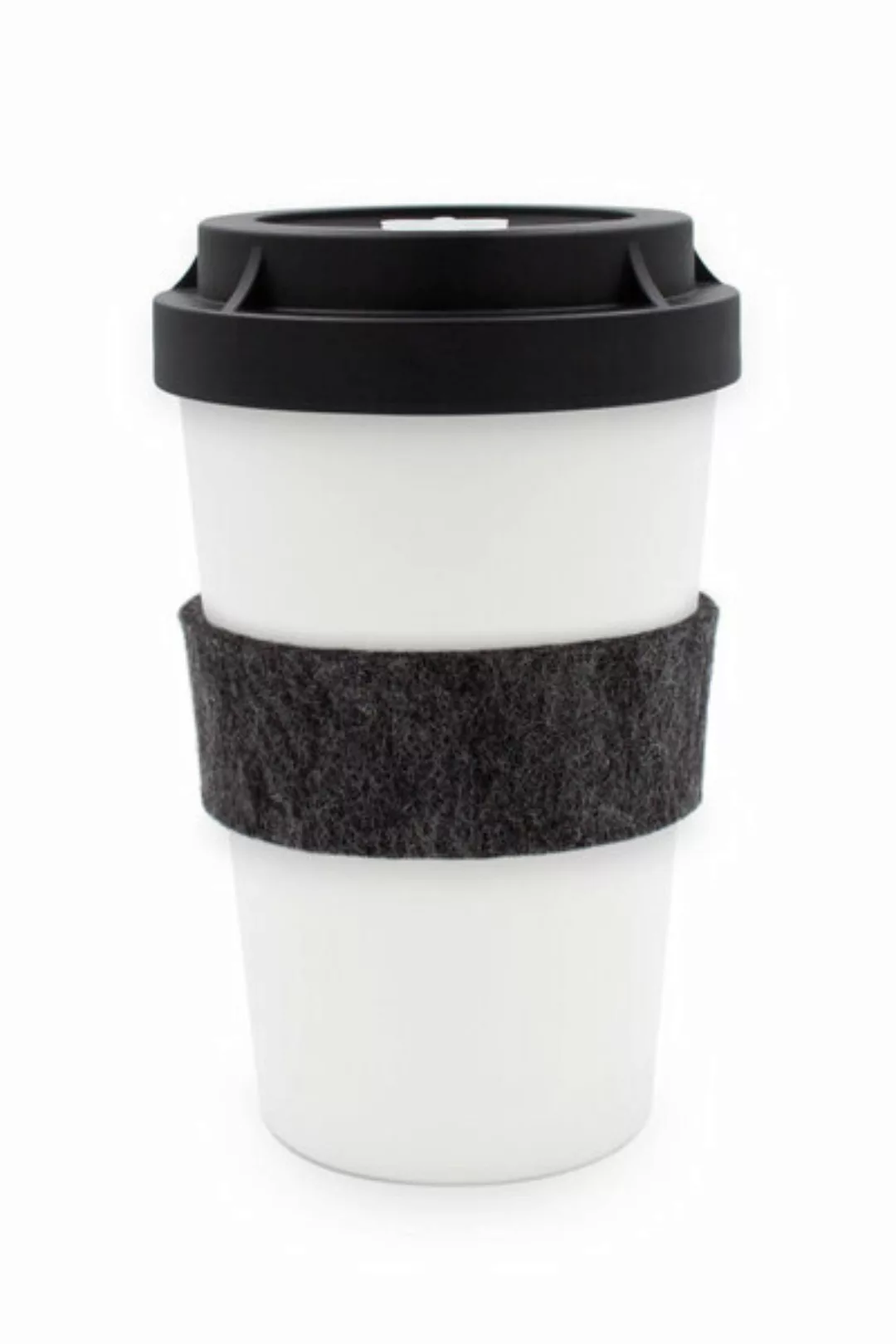 Mehrweg Coffee To-go Becher Aus Nachwachsenden Rohstoffen Schwarz günstig online kaufen