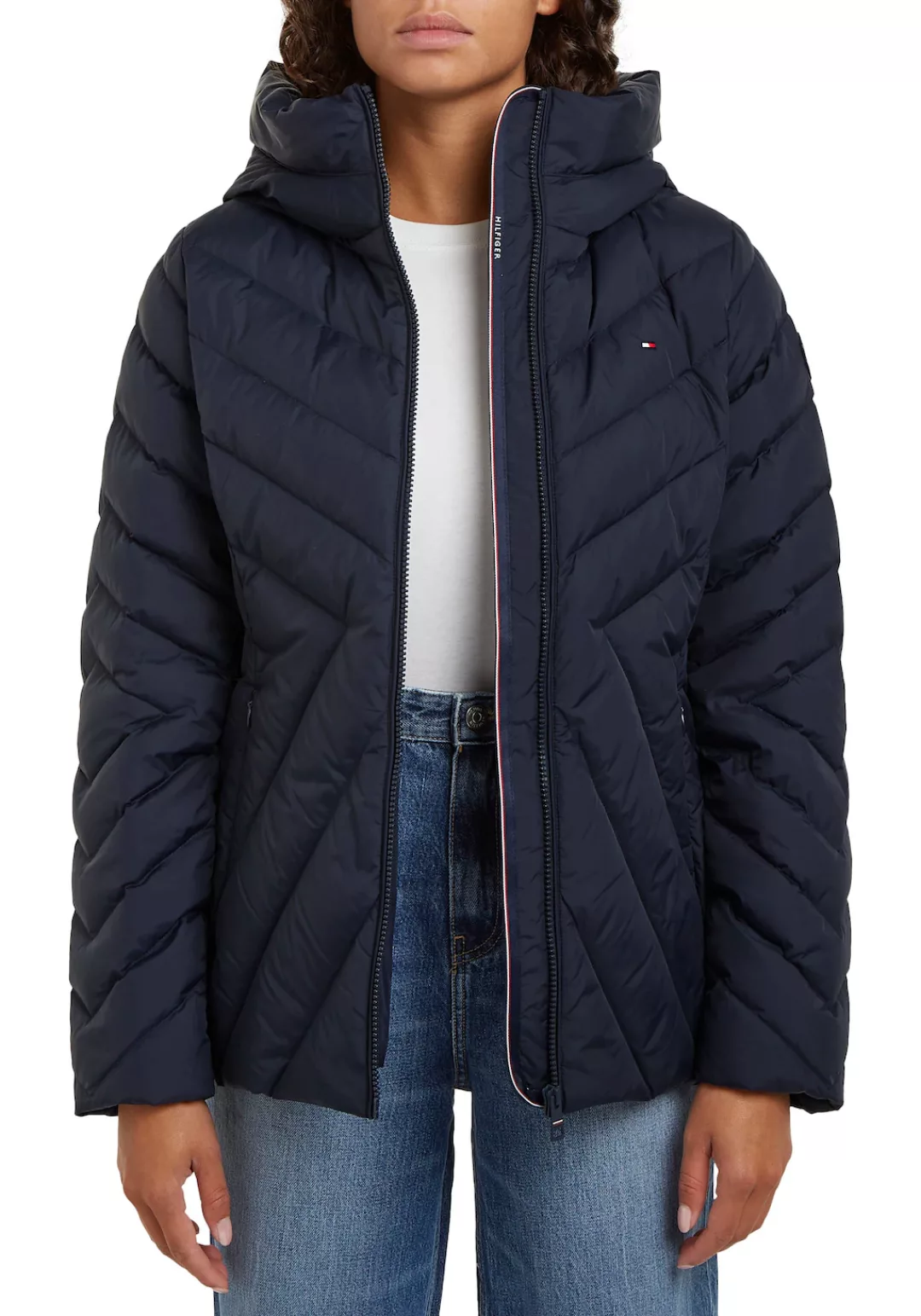 Tommy Hilfiger Steppjacke CHEVRON MW PADDED JACKET mit mittelstarker Wattie günstig online kaufen