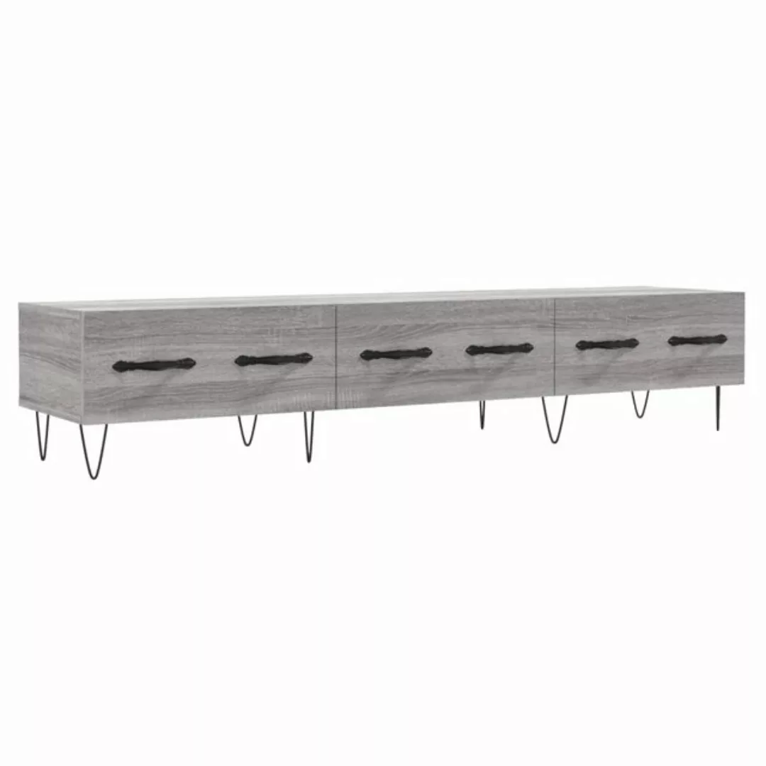 furnicato TV-Schrank Grau Sonoma 150x36x30 cm Holzwerkstoff (1-St) günstig online kaufen