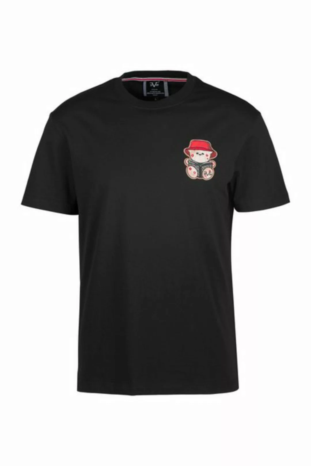 19V69 ITALIA T-Shirt RAFAEL BUCKET mit kleinem Teddypatch günstig online kaufen