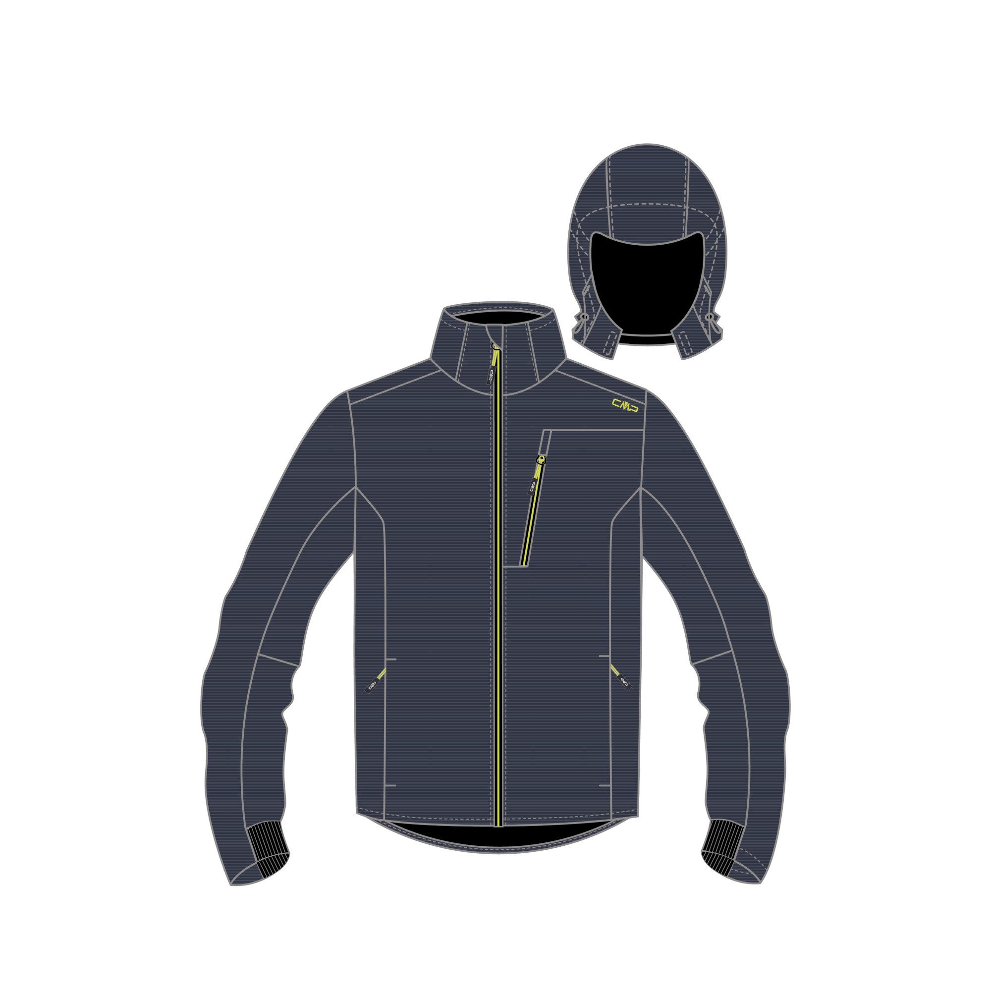 CMP Softshelljacke CMP Herren Softshelljacke MAN günstig online kaufen