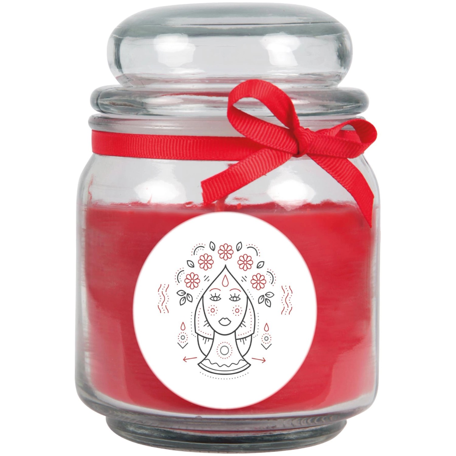 HS Candle Duftkerze & Glas Sternzeichen Rose 70 Stunden Jungfrau günstig online kaufen