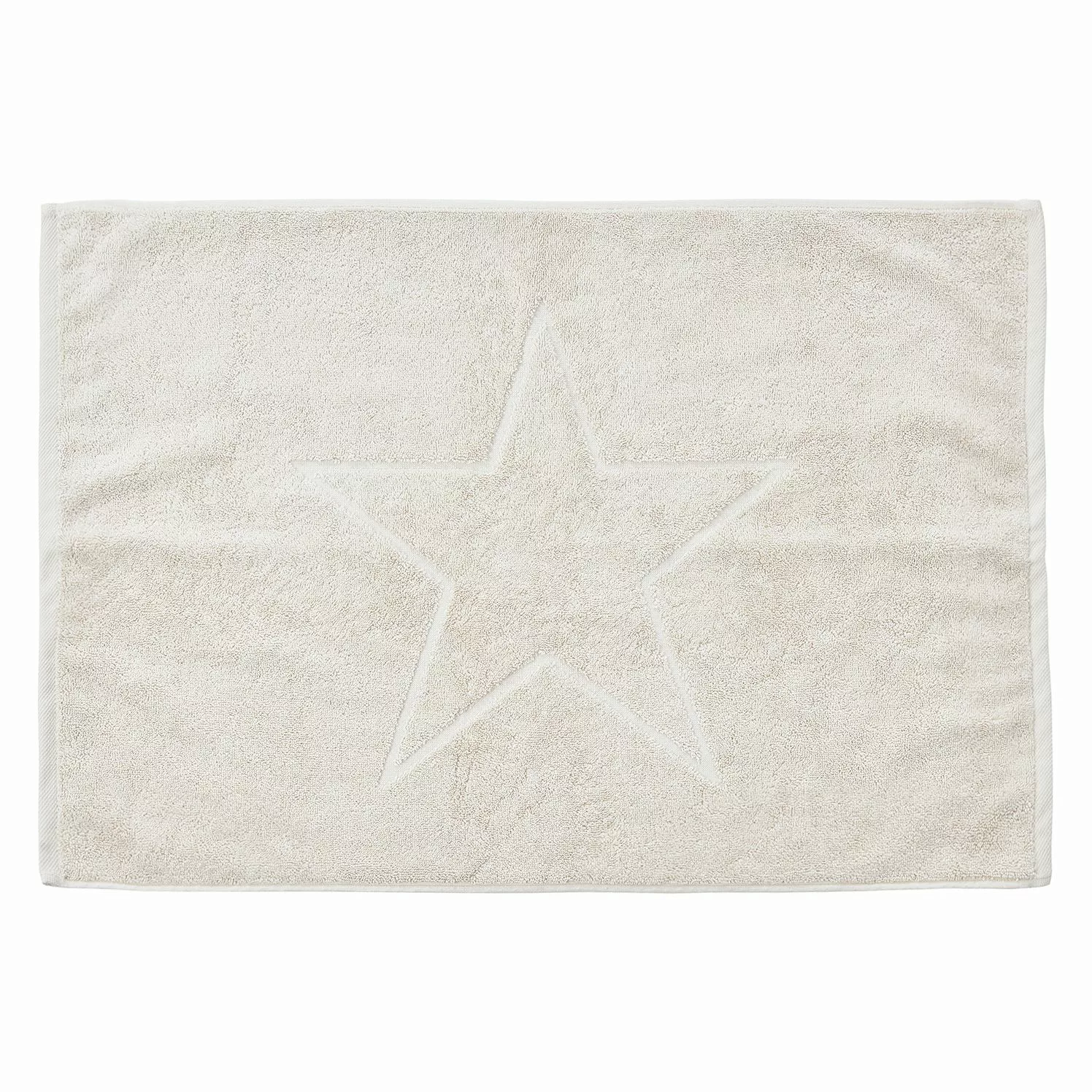 home24 twentyfour Badvorleger Star Style Baumwollstoff Beige 50x70 cm (BxT) günstig online kaufen