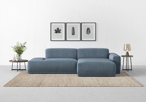 TRENDMANUFAKTUR Ecksofa Braga, aus 2 Teilen, moderner Cord-Stoff günstig online kaufen