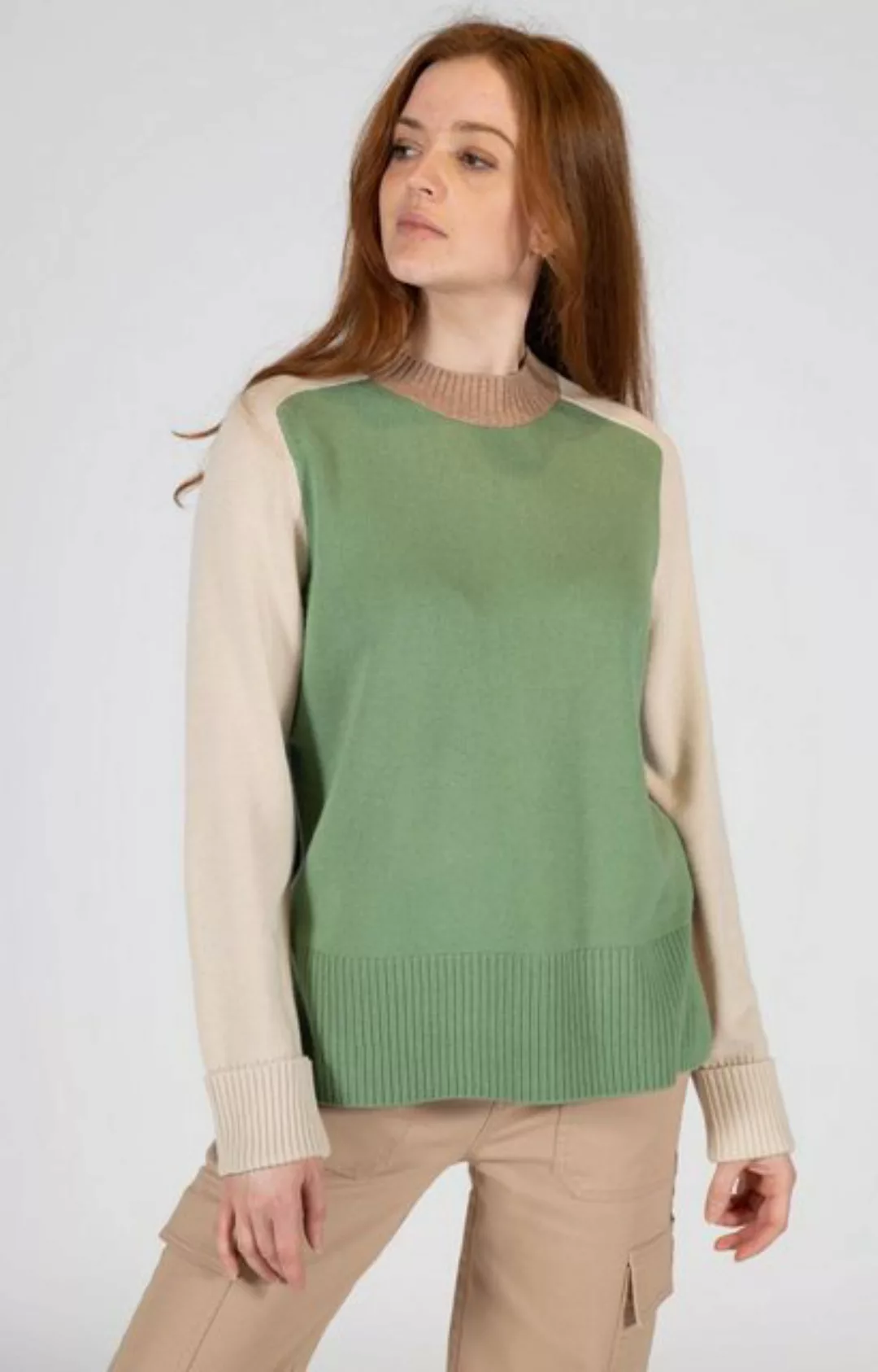 THE FASHION PEOPLE Rundhalspullover Sweater knitted, multicolor günstig online kaufen