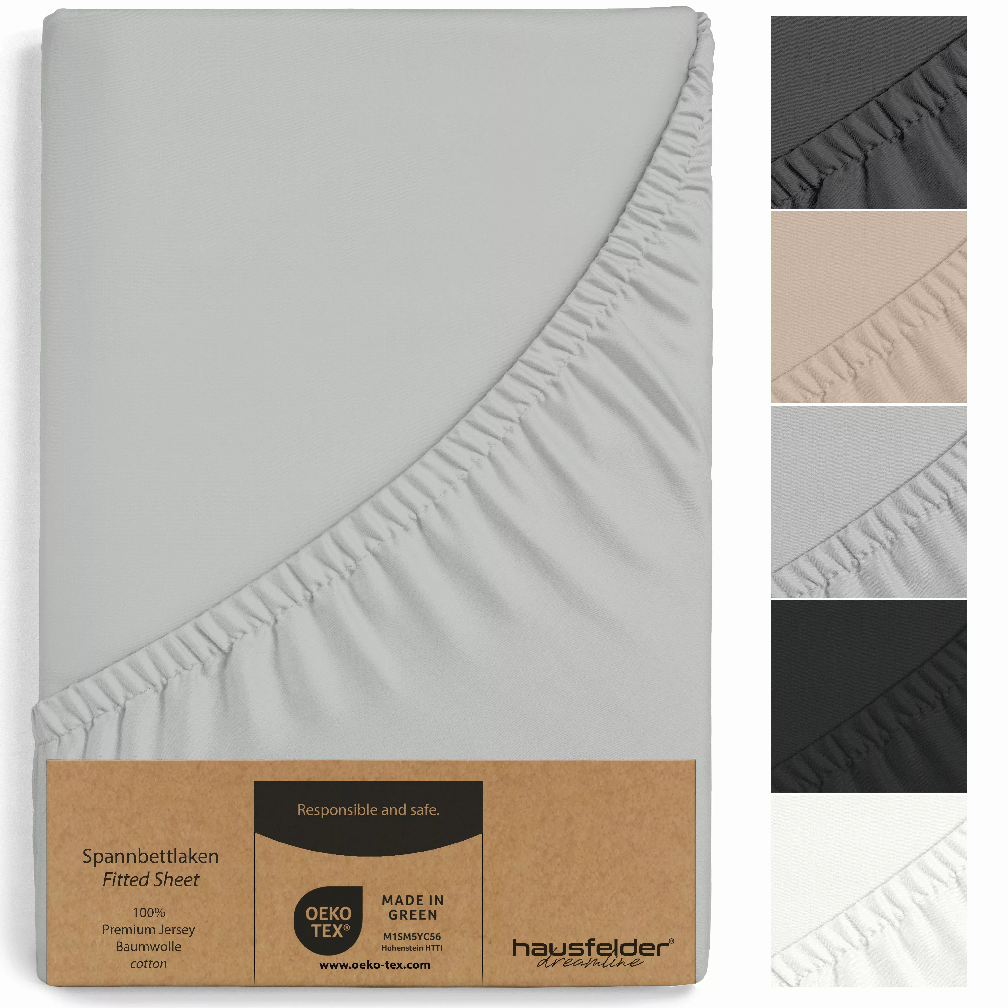 Hausfelder Spannbettlaken 2er Set Spannbettlaken Topper, günstig online kaufen