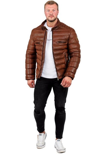 Reichstadt Bomberjacke Herren Echtleder Jacke RS016 - Cognac 3XL günstig online kaufen