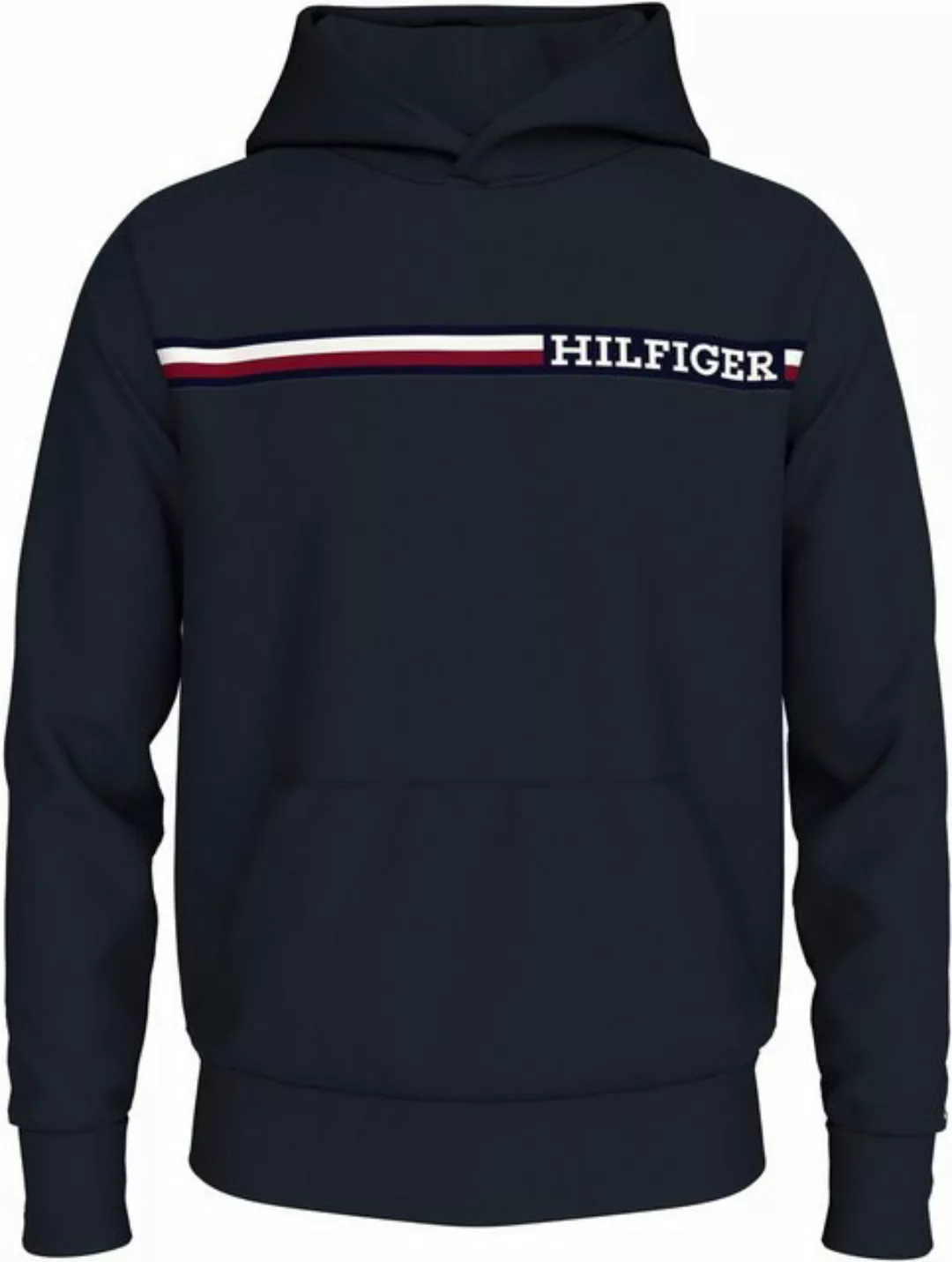 Tommy Hilfiger Big & Tall Kapuzensweatshirt BT-CHEST STRIPE HOODY-B Große G günstig online kaufen