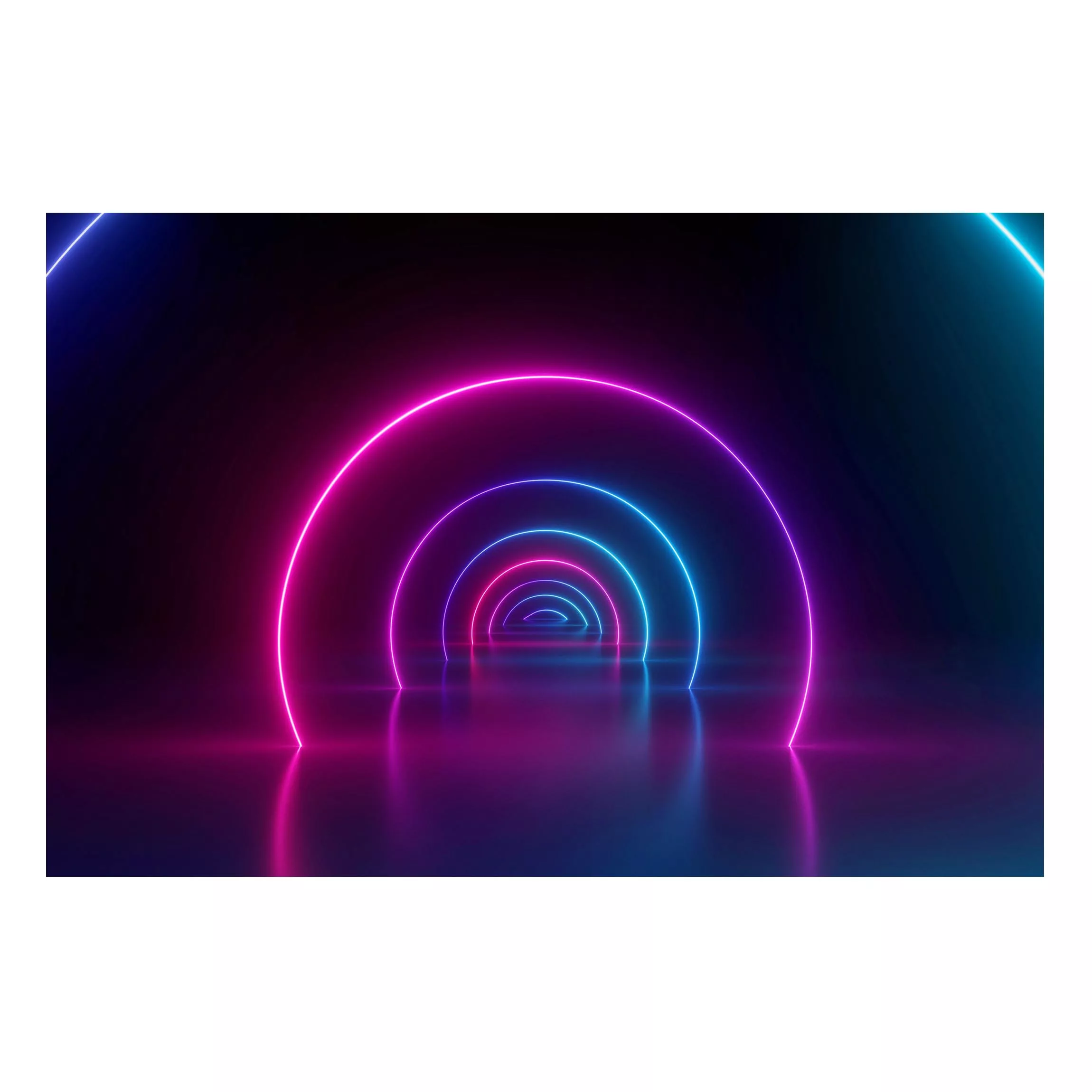 Magnettafel Three-Dimensional Neon Arches günstig online kaufen