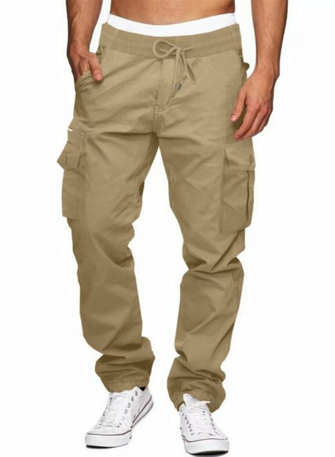 JMIERR Cargohose Herren Cargohose Baumwolle Outdoorhose Lange Baggy Freizei günstig online kaufen