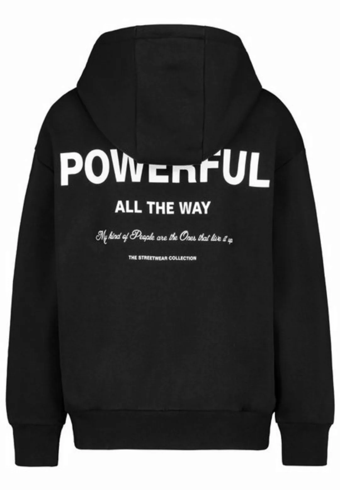 SUBLEVEL Kapuzenpullover Hoodie mit Backprint günstig online kaufen