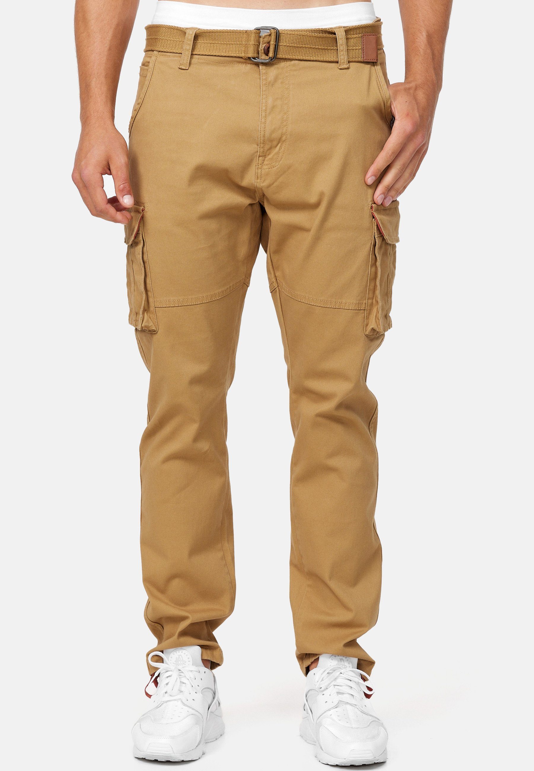 Indicode Cargohose Mathen aus elastischer Baumwoll-Qualität, günstig online kaufen