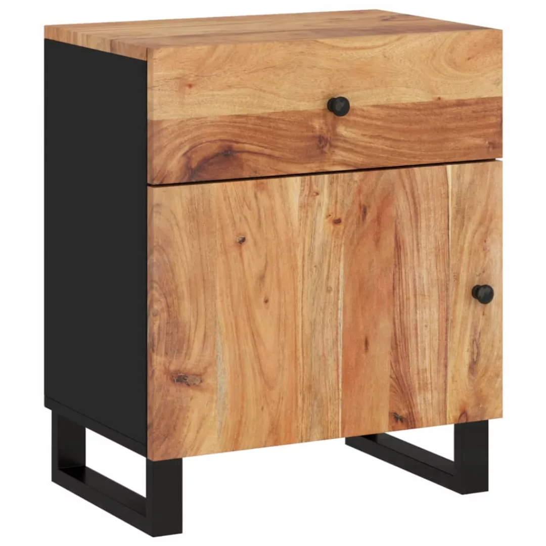 Vidaxl Nachttisch 50x33x60 Cm Massivholz Akazie & Holzwerkstoff günstig online kaufen