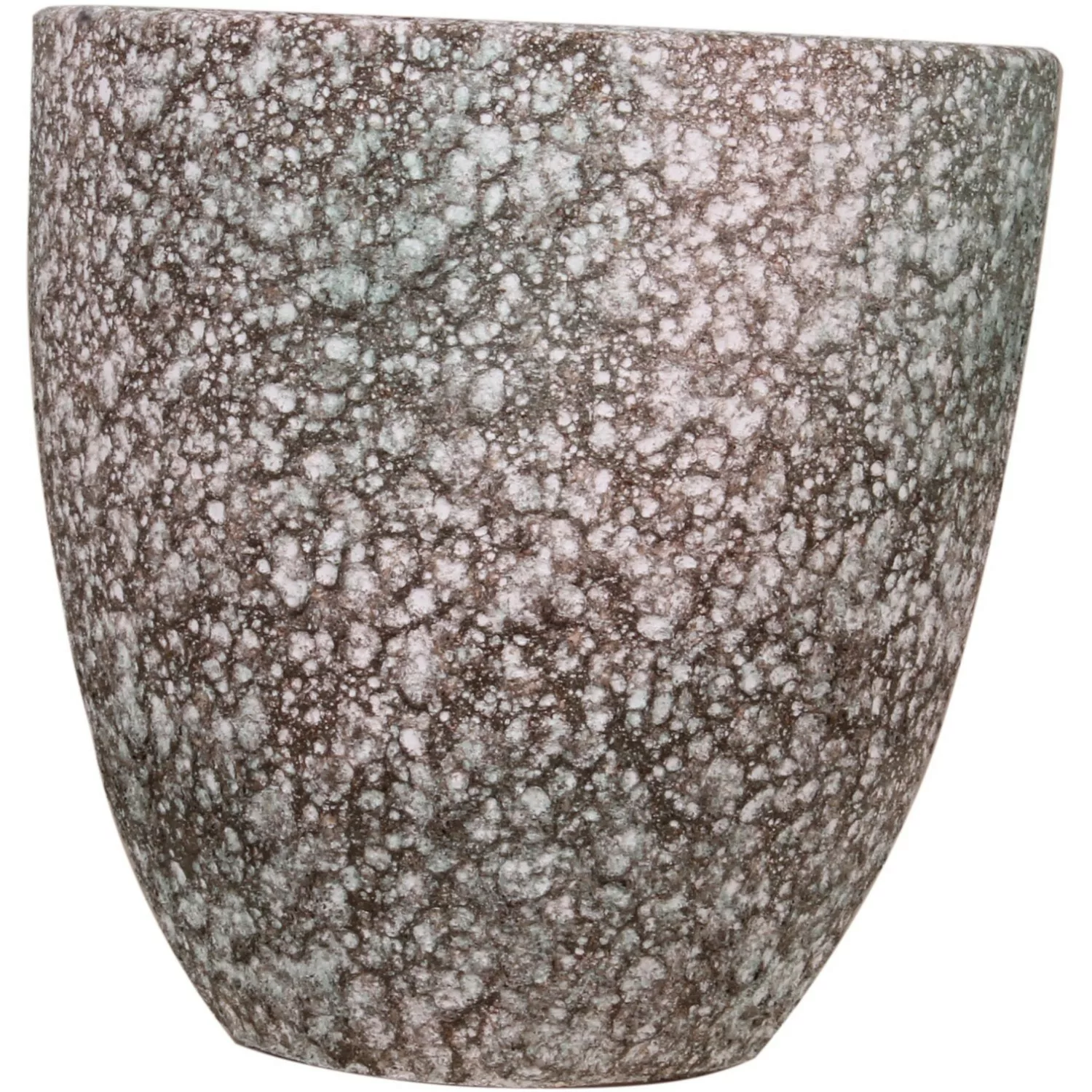 Keramik-Übertopf Vulcano Ø 15,5 cm x 15 cm Dunkelgrün günstig online kaufen