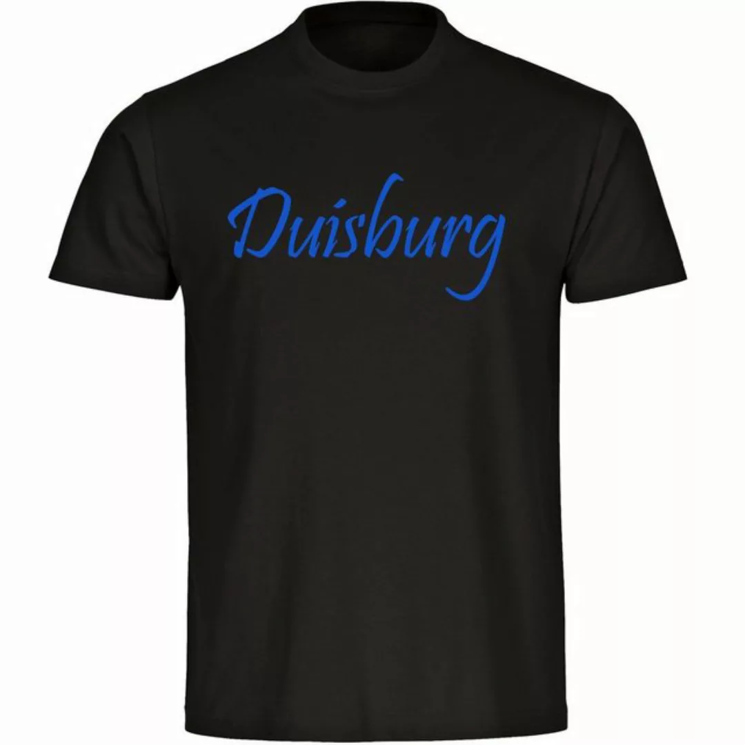 multifanshop T-Shirt Herren Duisburg - Schriftzug - Männer günstig online kaufen