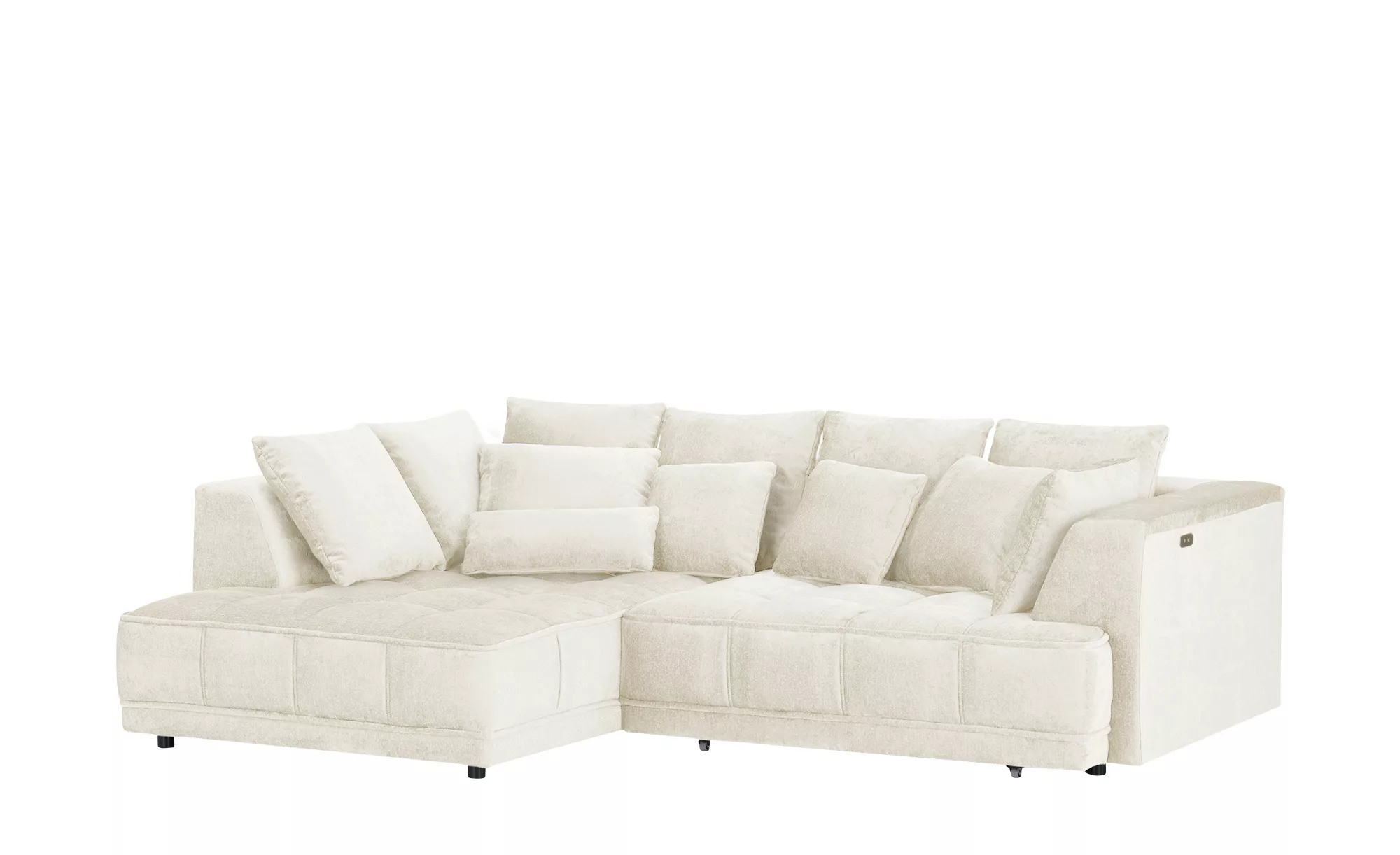 switch Ecksofa aus Samt Tiga ¦ creme ¦ Maße (cm): B: 285 H: 88 T: 205 Polst günstig online kaufen