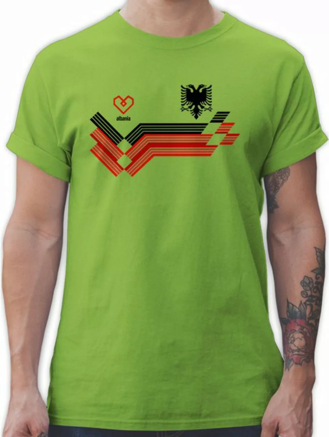 Shirtracer T-Shirt Albania Fanartikel EM, Albanien Wappen 2024 Fussball EM günstig online kaufen