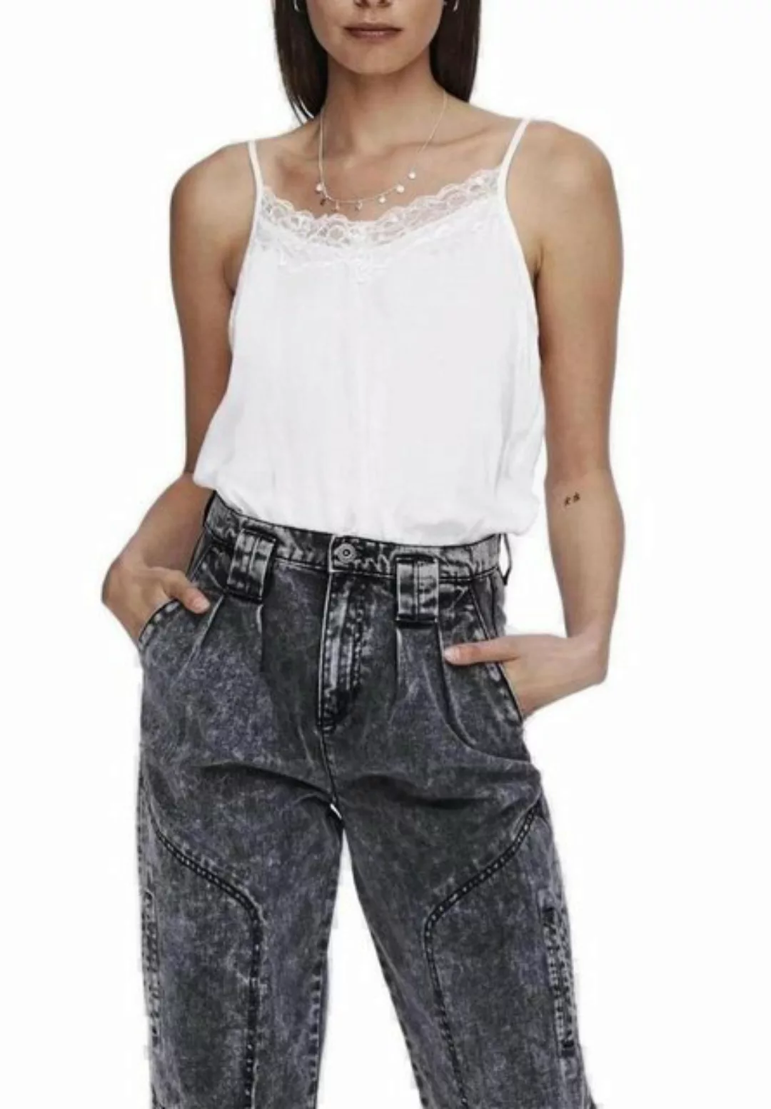 Jdy Appa Lace Ärmelloses T-shirt 42 Cloud Dancer / Detail Dtm Lace günstig online kaufen