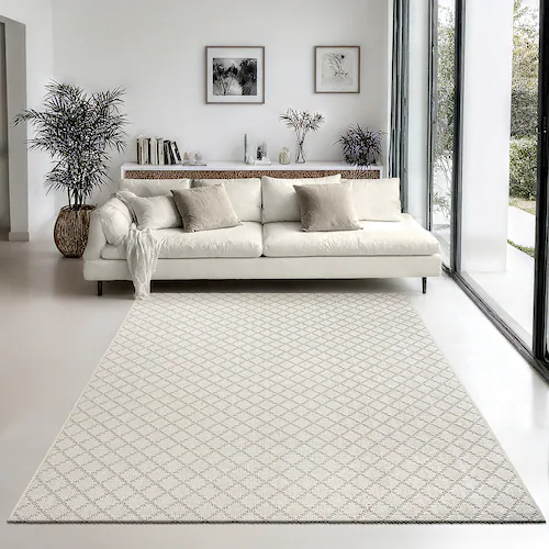 the carpet Teppich »Mira«, rechteckig, Wohnzimmer Teppich strukturierte Web günstig online kaufen