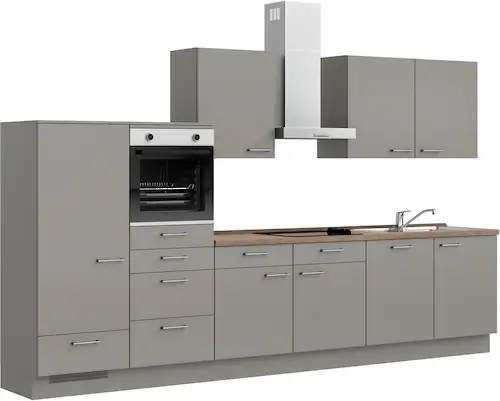 nobilia Küchenzeile ""Laser I"", vormontiert, Ausrichtung wählbar, Breite 3 günstig online kaufen