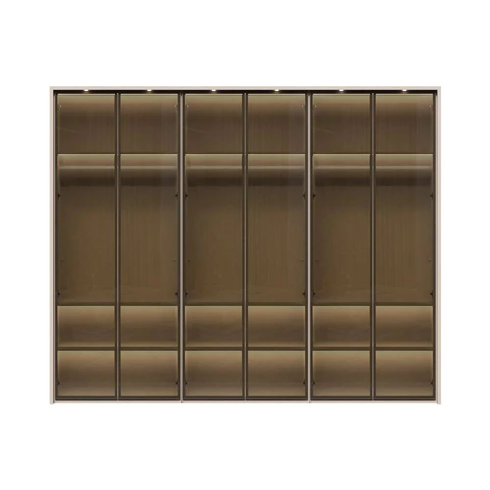 Places of Style Drehtürenschrank "Opera Parsol-Glastüren, LED-Glasbodenbele günstig online kaufen