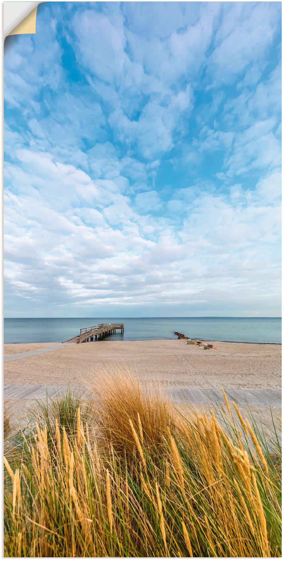 Artland Wandbild "Rettin Strandidylle an der Ostsee", Gewässer, (1 St.), al günstig online kaufen