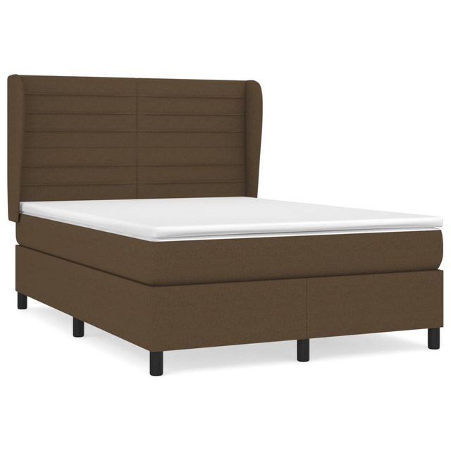 vidaXL Boxspringbett mit Matratze Dunkelbraun 140x200 cm Stoff1372552 günstig online kaufen