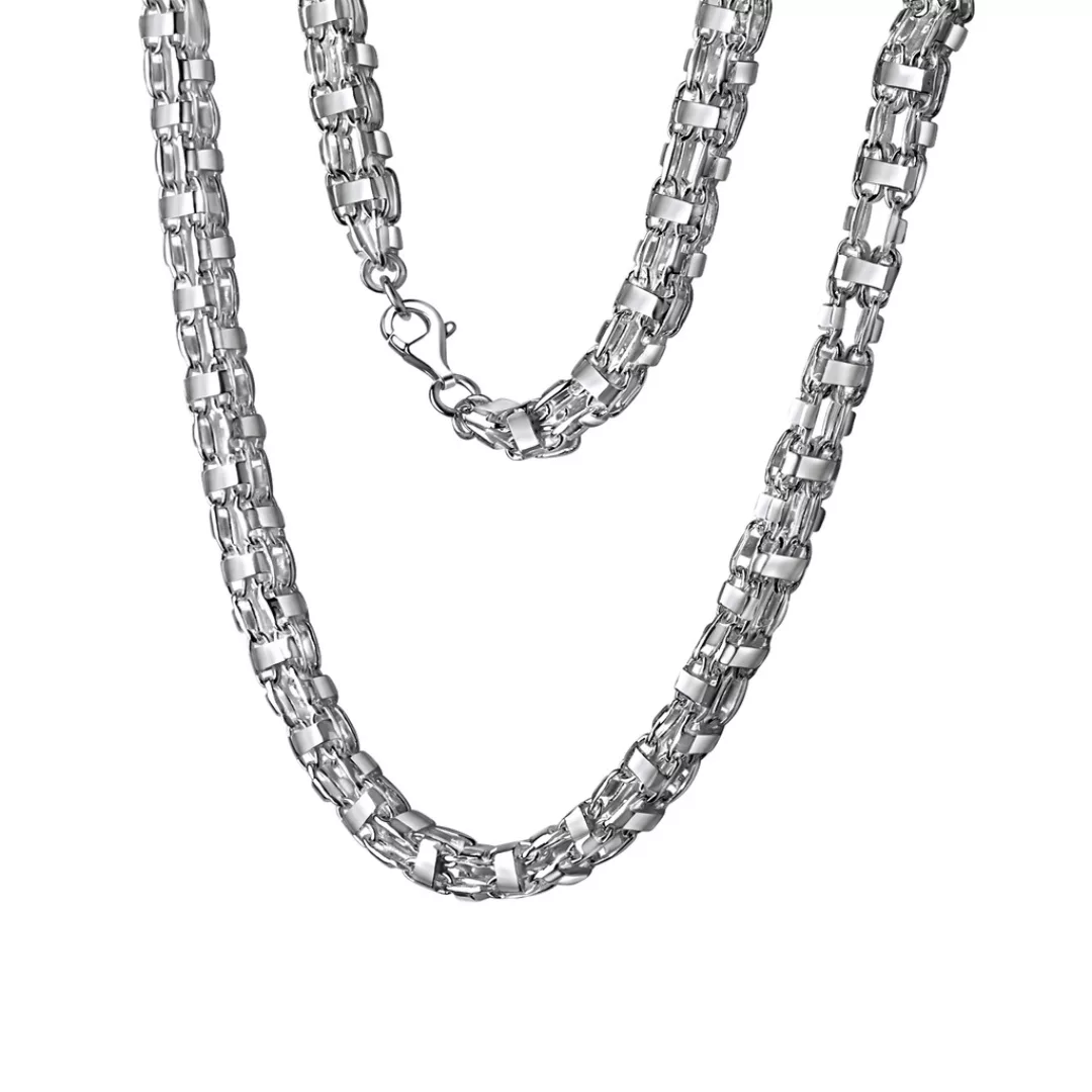 Vivance Collierkettchen "925/- Sterling Silber weiß Käfigkette 60 cm" günstig online kaufen