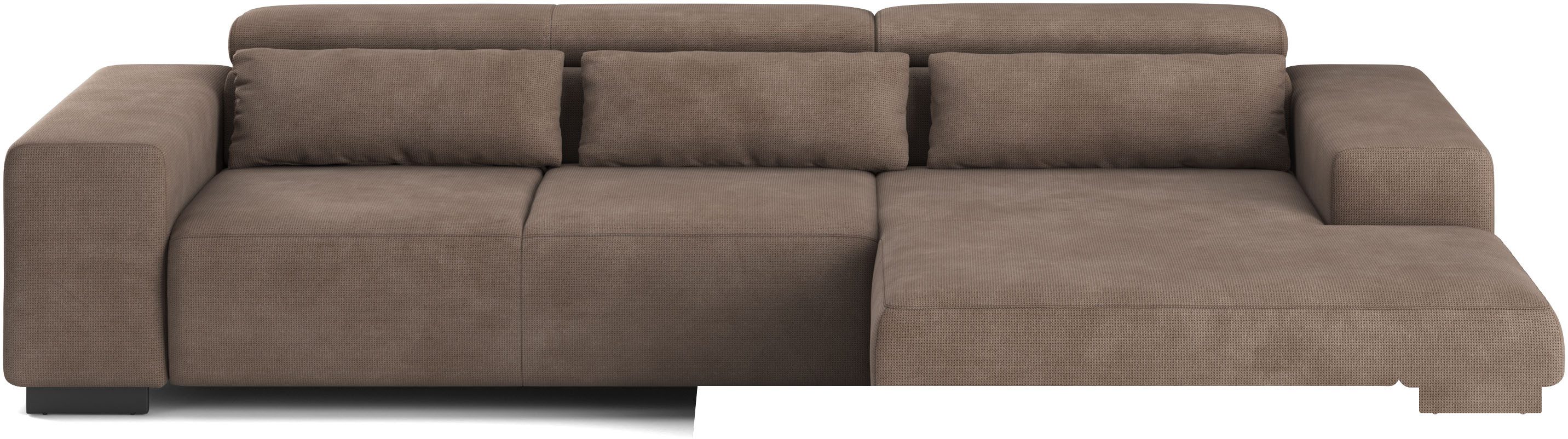 COTTA Ecksofa "Side L-Form, mit Kopfteilverstellung & 3 Nierenkissen", opti günstig online kaufen