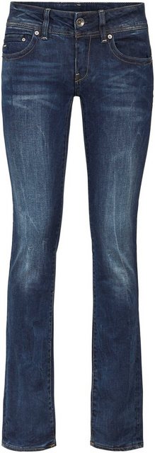 G-Star Damen Jeans Midge Saddle Straight Fit - Blau - Dark Aged günstig online kaufen