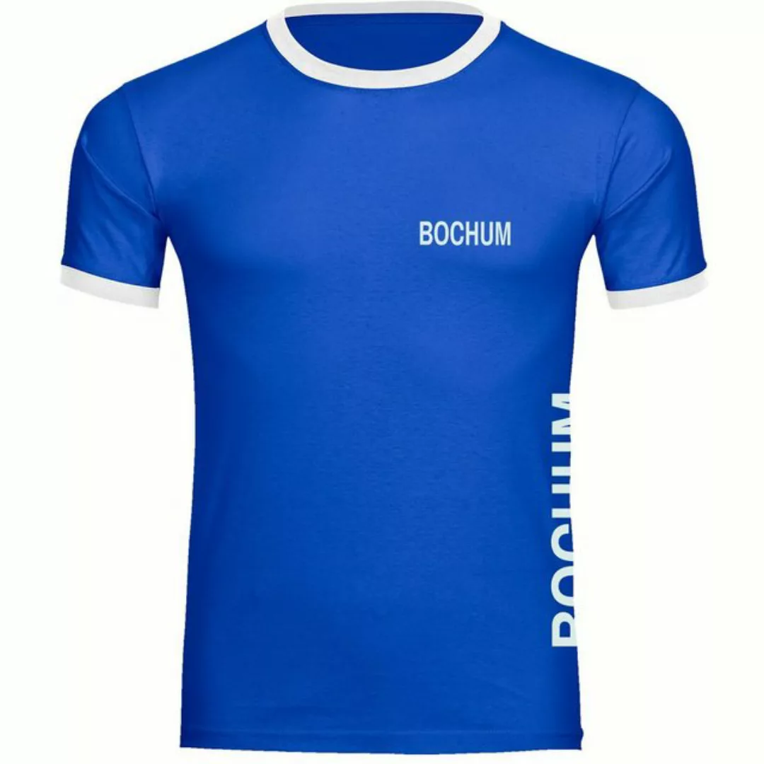 multifanshop T-Shirt Kontrast Bochum - Brust & Seite - Männer günstig online kaufen