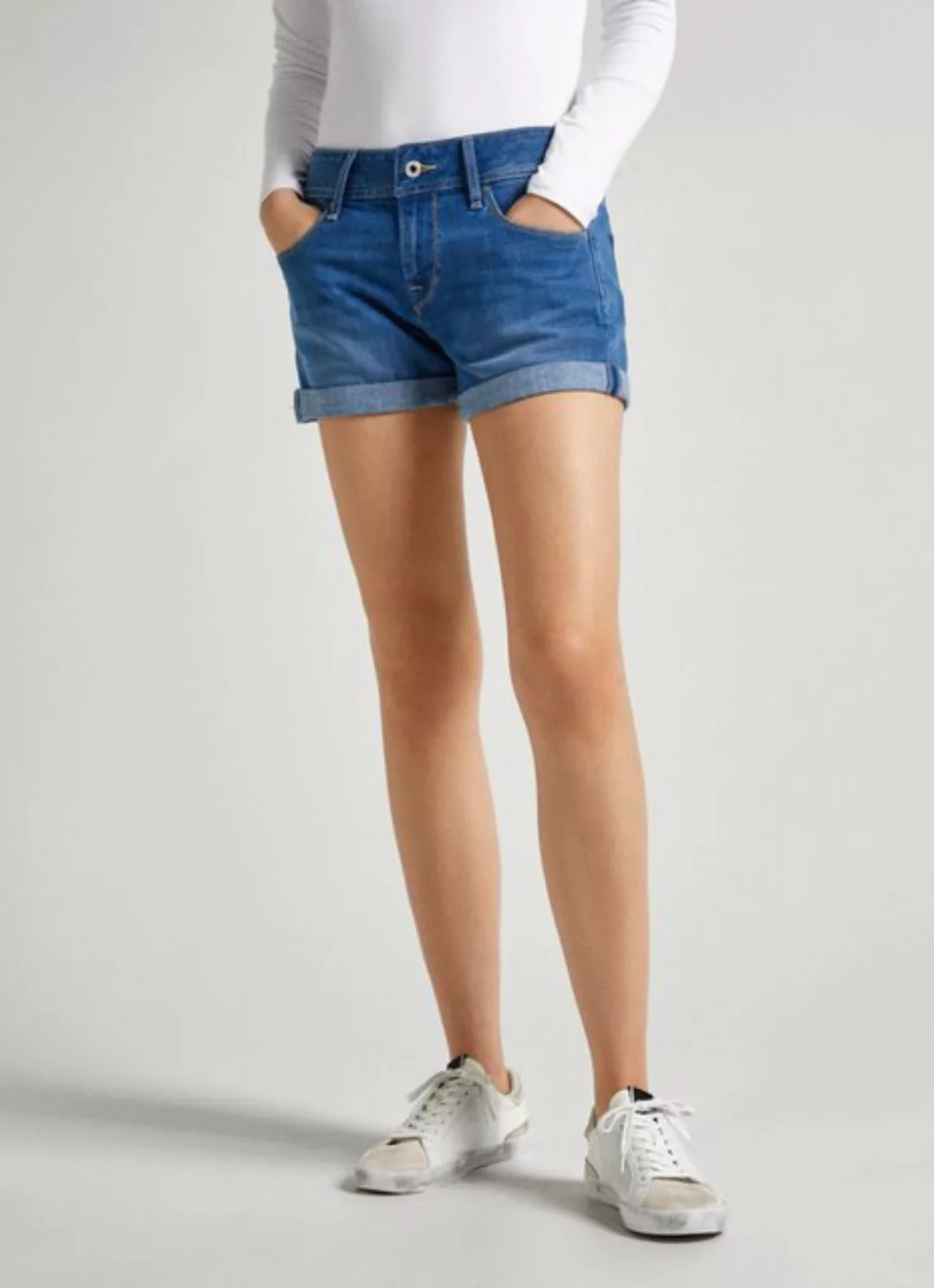 Pepe Jeans Jeansshorts, mit Umschlagsaum günstig online kaufen