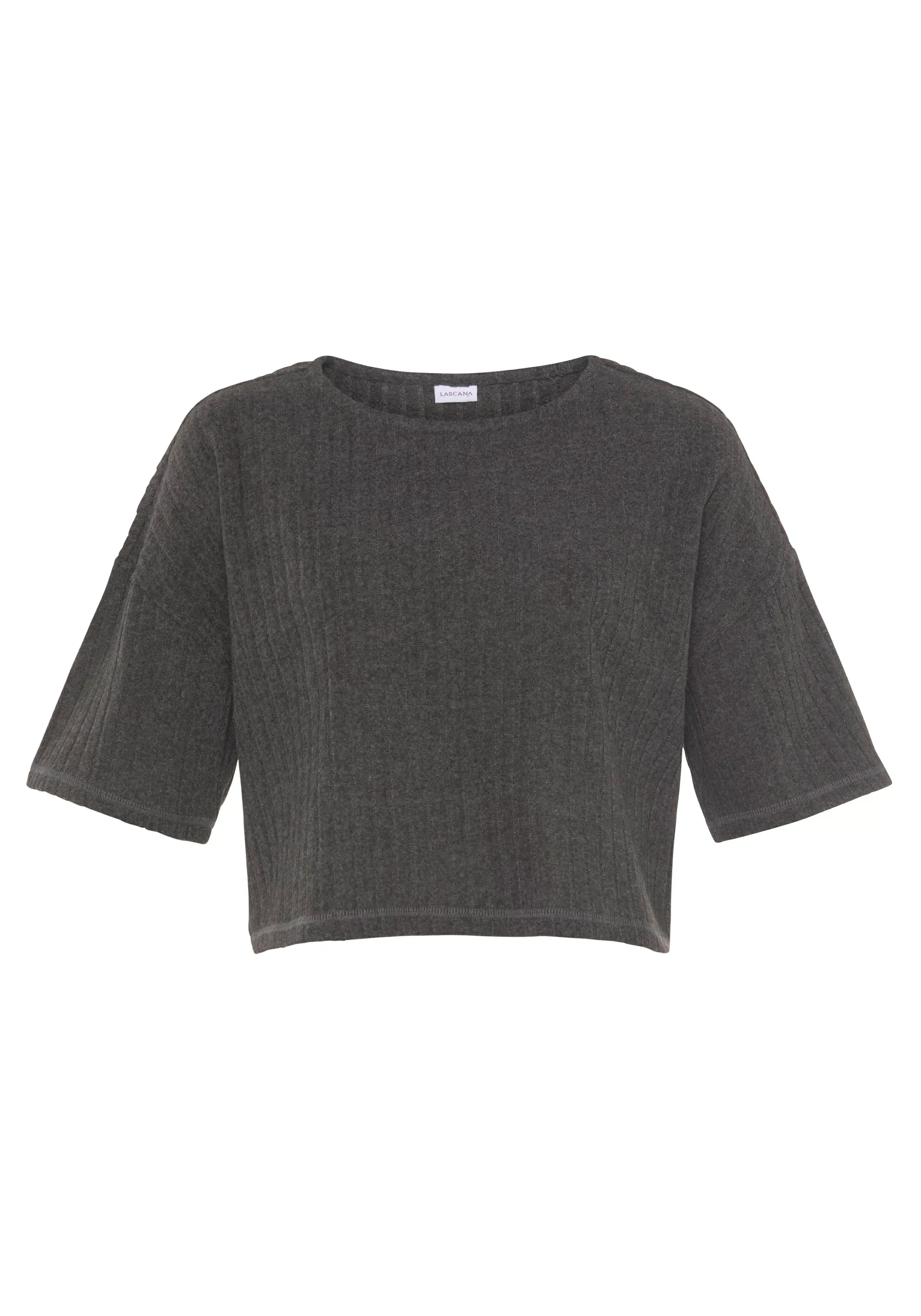 LASCANA 3/4-Arm-Shirt -Loungeshirt aus weichem Strick, Loungewear günstig online kaufen