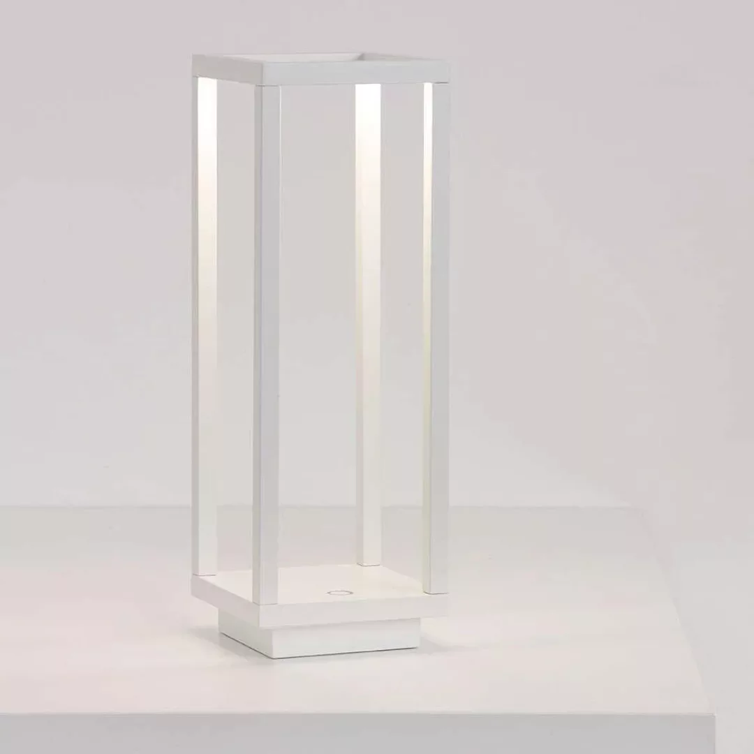 Zafferano Home LED-Akku-Laterne IP54 weiß günstig online kaufen