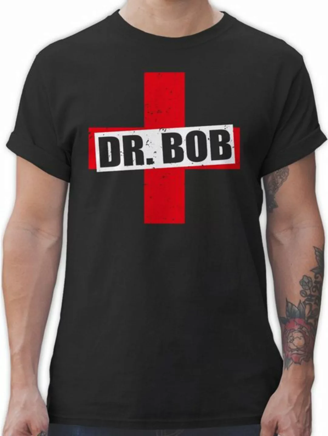 Shirtracer T-Shirt Dr. Bob Kostüm Kreuz I Doktor Bob Arzt Kostüm Karneval & günstig online kaufen