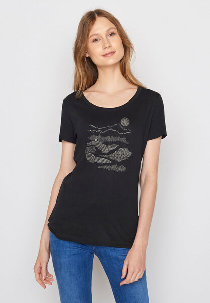 Nature Hut Forest Loves - T-shirt Für Damen günstig online kaufen