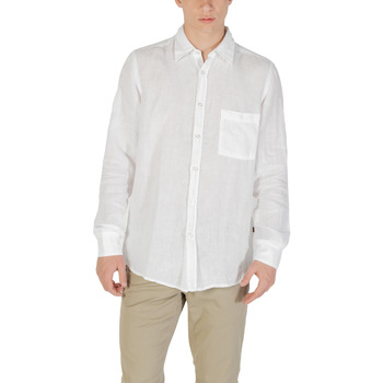 BOSS ORANGE Leinenhemd Relegant mit Markenlabel günstig online kaufen