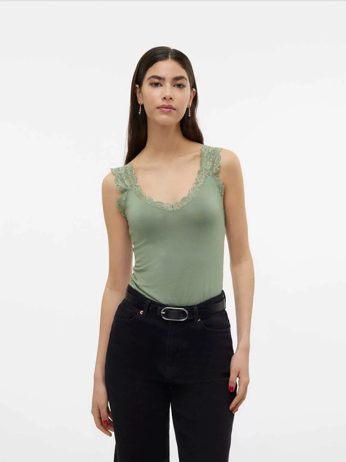 Vero Moda Spitzentop "VMROSA SL TOP JRS NOOS" günstig online kaufen