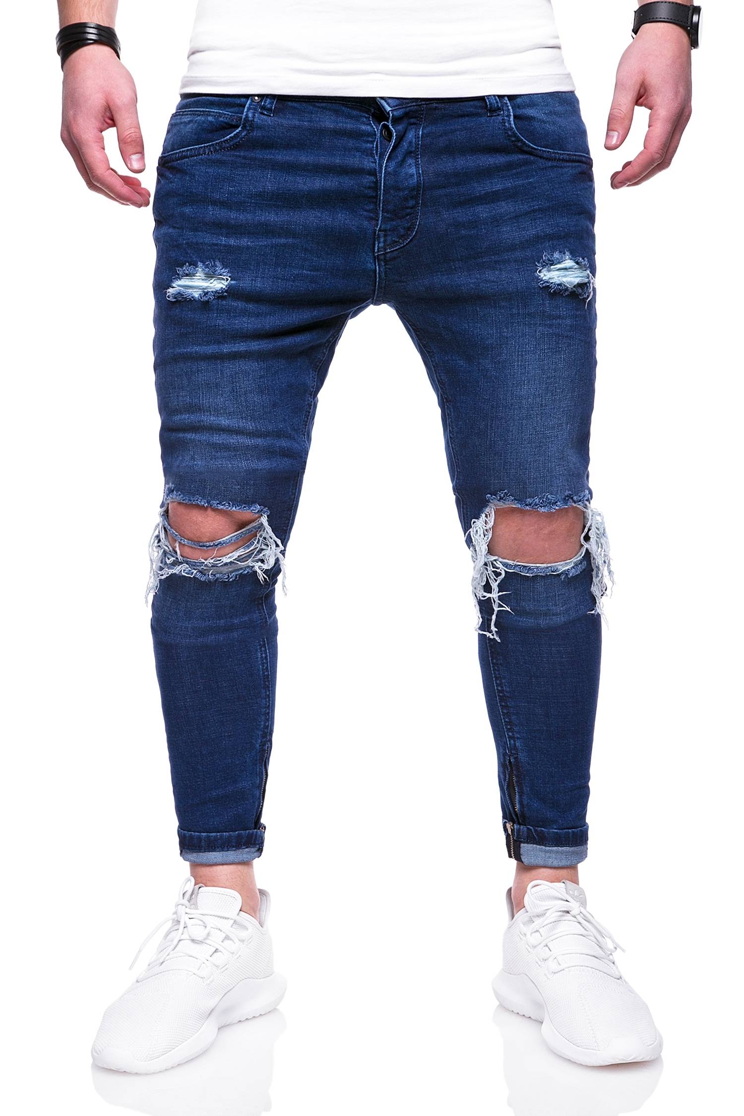 behype Röhrenjeans "SPIKE", (1 tlg.), im Used-Look günstig online kaufen