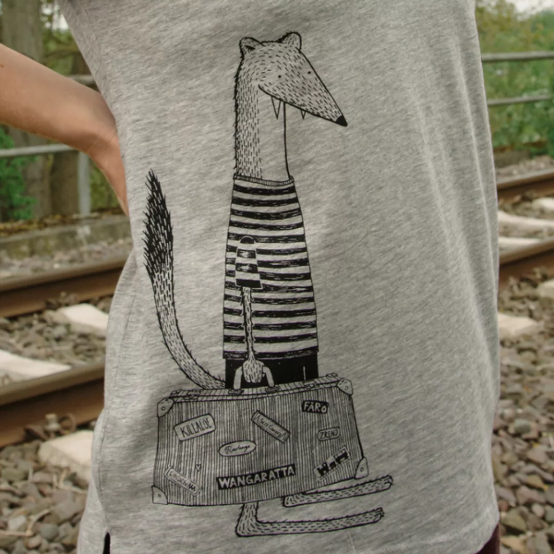 Reisewiesel T-shirt Für Damen In Grau Meliert günstig online kaufen
